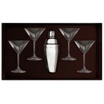 Coffret 4 Verres à Martini/cocktail et shaker Anytime Guy Degrenne